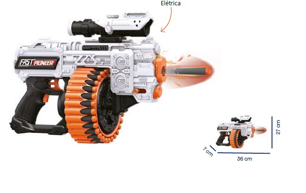 BRQ LANÇADOR DARDOS ZIPPY SOFT 30DISP LD ...